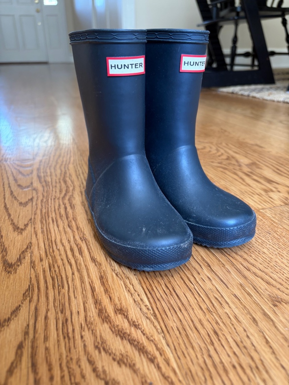 Hunter Kids Navy Rain Boots